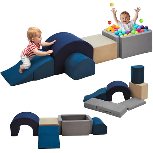 7 Pieces Soft Foam Climbing Blocks PlaySet X449293
