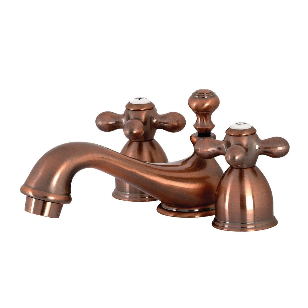 Antique Copper Mini-Widespread Bathroom Faucet P544101