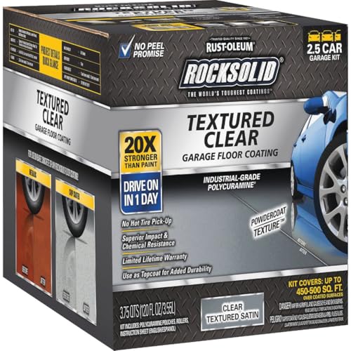 2.5 Car Kit Textured Clear Garage Floor Coating T995