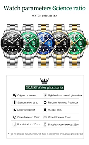 Stainless Steel Analog Quartz Watch with Day G3724