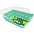Rectangle Litter Pan with Removable Shield N234