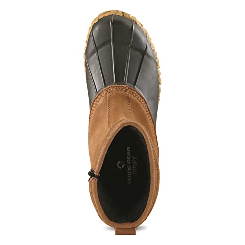 Men’s Side Zip Insulated Leather Duck Boots, 400 Gram L293915