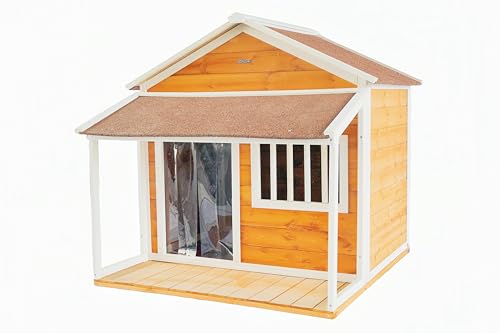 Brown Weatherproof Wooden Dog House R6434