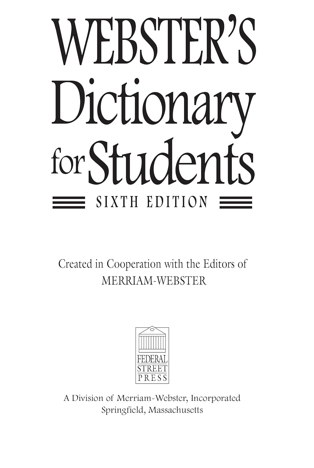 Dictionary for Students O9724