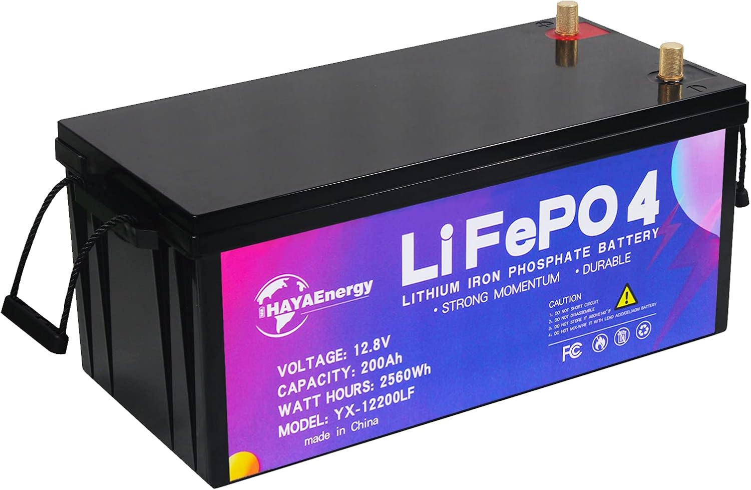12V 100Ah Deep Cycle LiFePO4 Battery with 100A BMS S37190