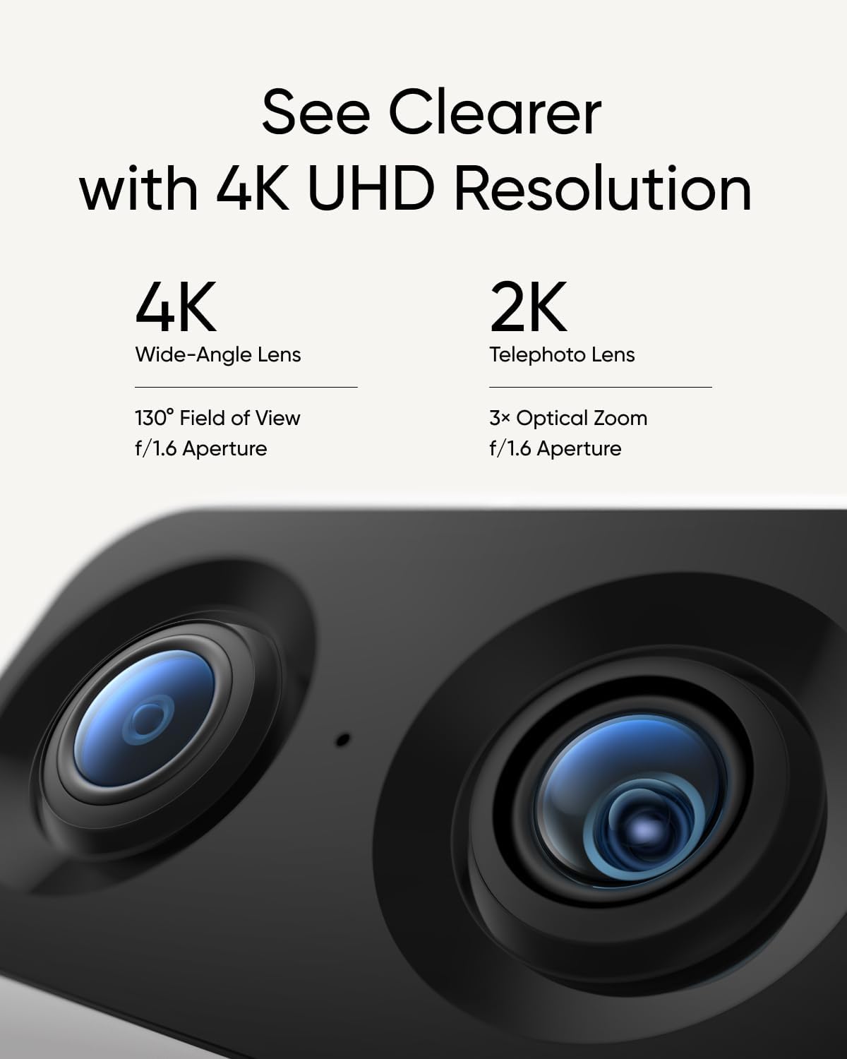 Wireless Outdoor Camera with 2K Resolution and Dual Cameras Z54813