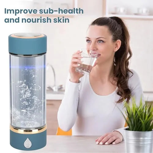 Blue Portable Hydrogen Water Bottle 380ml A90969