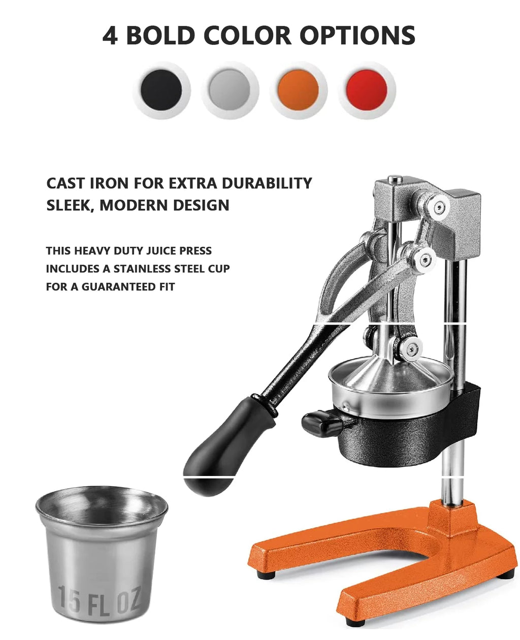 Commercial Grade Manual Hand Press Citrus Juicer L826