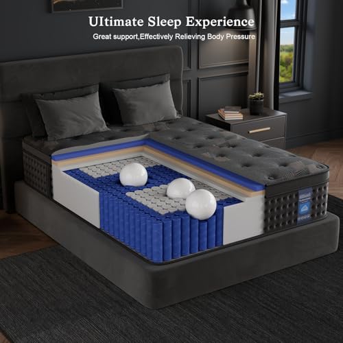 10 Inch Hybrid Queen Mattress with Memory Foam & Pocket Spring O908083