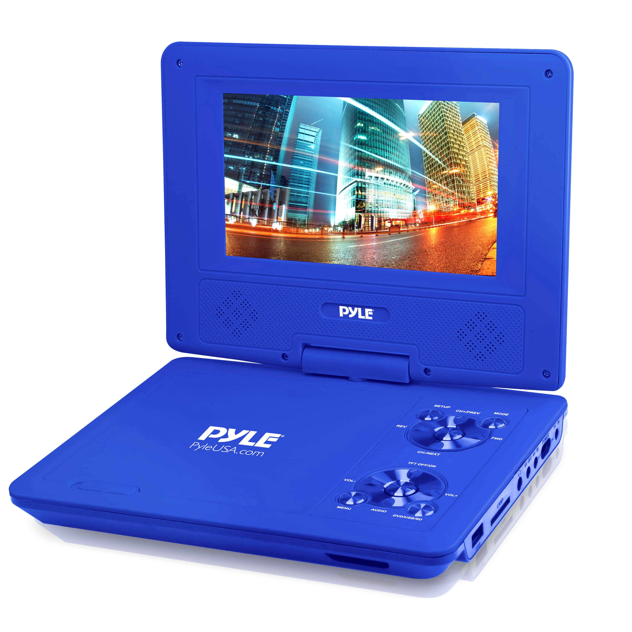 9x22 Portable CD/DVD Player with Built-In Battery (Blue) W643532