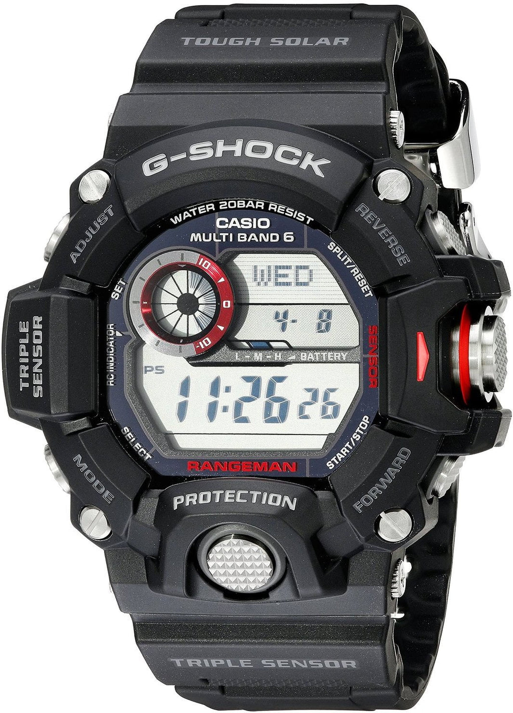 Multi-Band 6 Atomic Timekeeping Digital Dial Men's Watch K403582