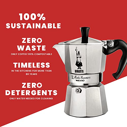 18 Cups (27 Oz - 810 Ml) Aluminium Silver Stovetop Espresso Maker X153