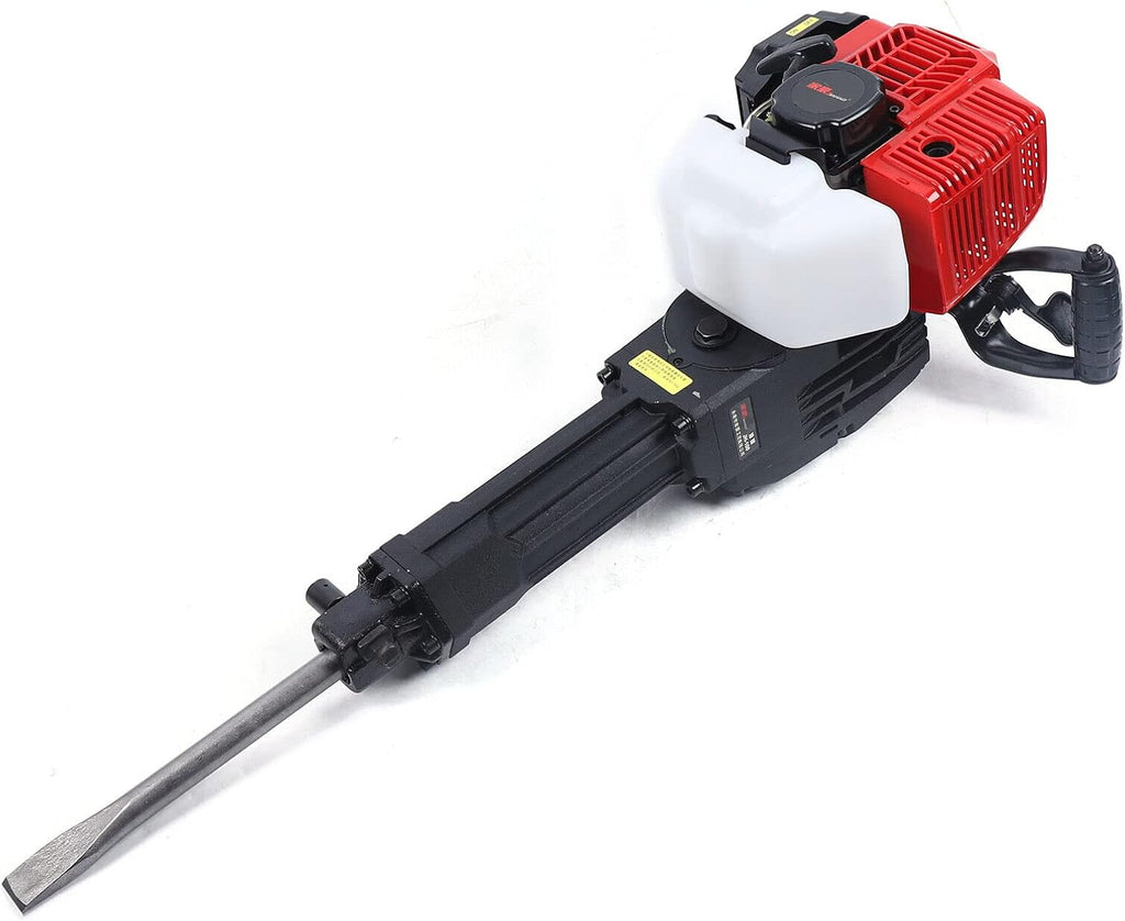 52CC Gas Demolition Jack Hammer with 2 Chisels Concrete Breaker Drill R389908