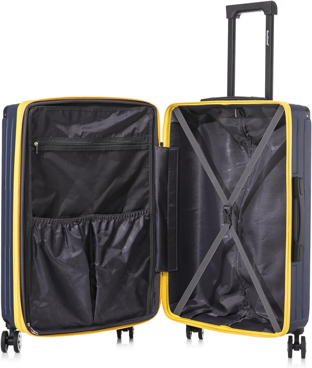 Navy Hardside Spinner Carry On Luggage Set K492