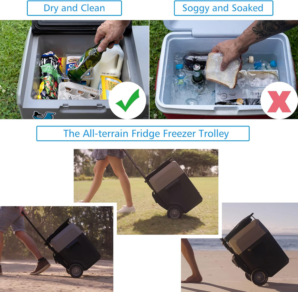 52 Quart Portable Refrigerator Freezer with Rechargeable Battery B7824