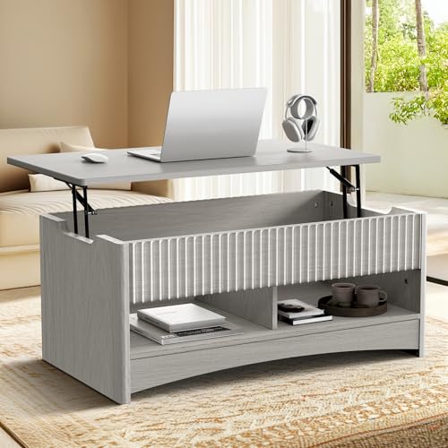 Natural Oak Lift Top Coffee Table with Storage B342870