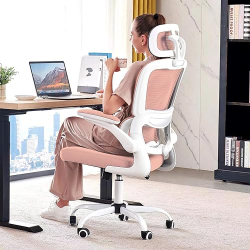 Ergonomic Mesh High Back Office Chair with Wheels (Black) J124950