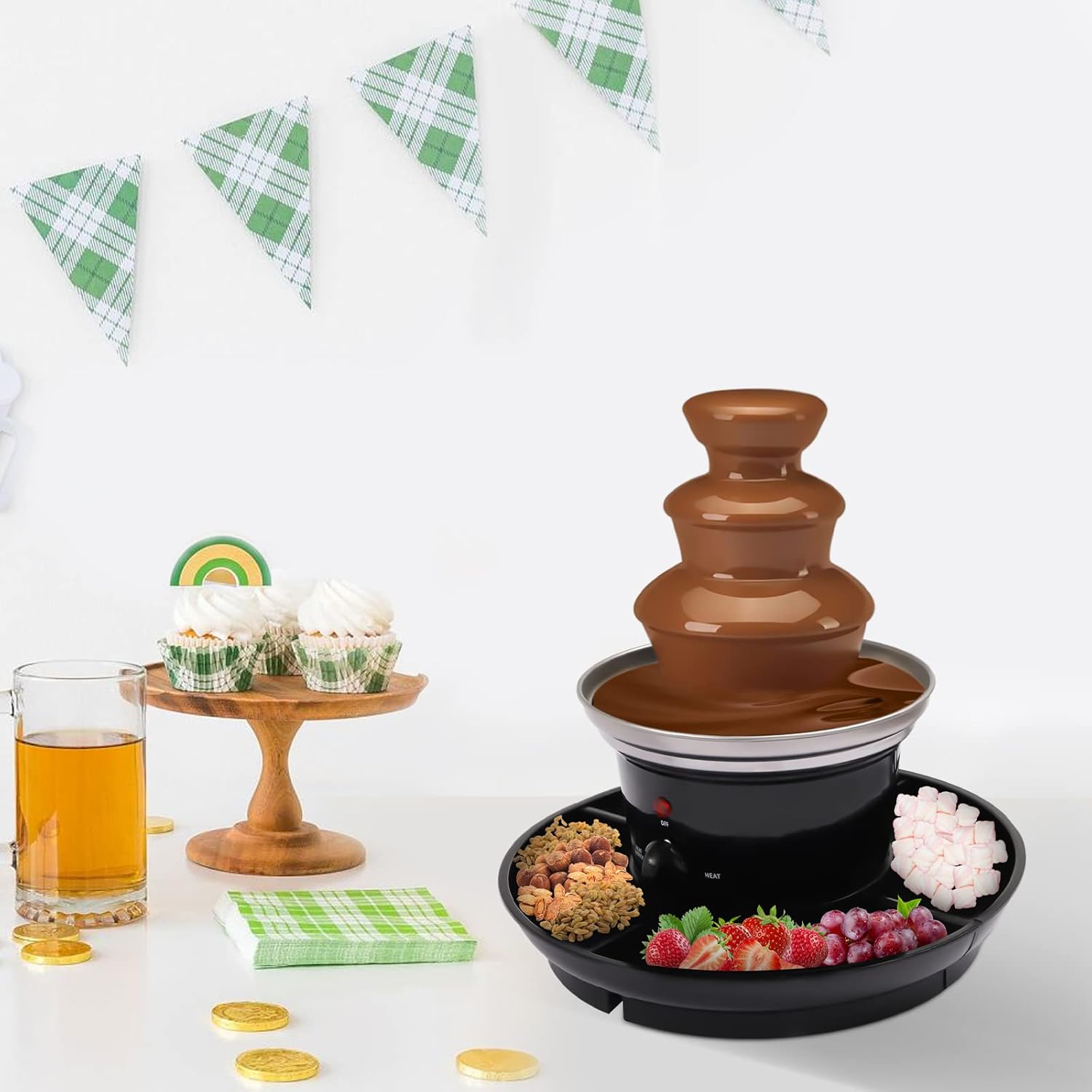 3 Tiers Stainless Steel Chocolate Fondue Fountain G149