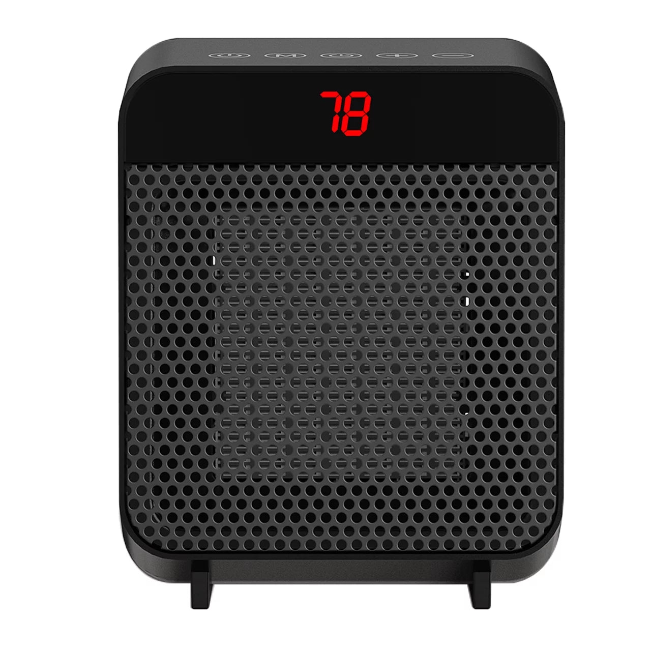 Electric Digital Ceramic Heater 1500W Black D957707