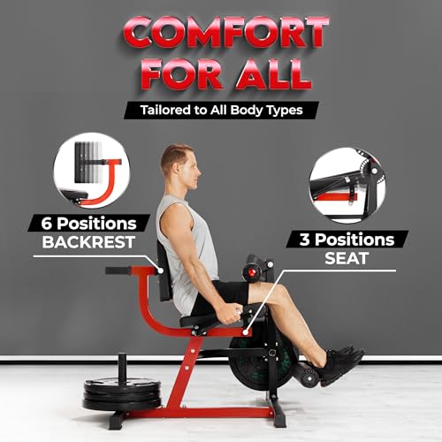 Adjustable Leg Extension and Curl Machine with Plate Loaded Q4137