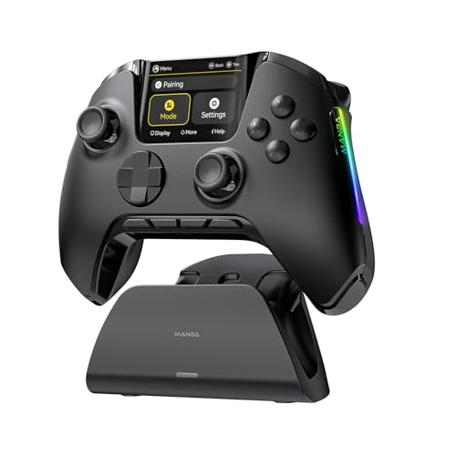 Black Wireless Gaming Controller with Charging Dock B715901