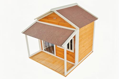 Brown Weatherproof Wooden Dog House R6434