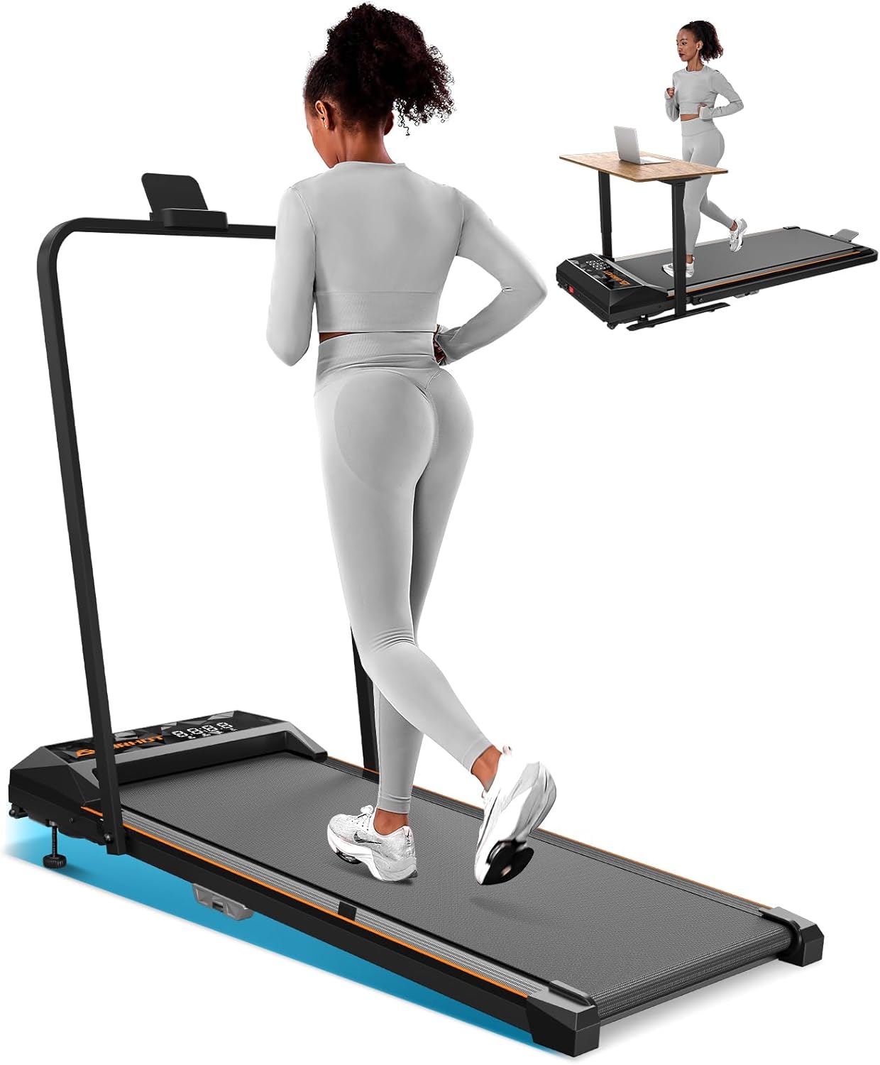 Walking Pad Treadmill with Incline, 2.5HP, 265lbs Capacity F649