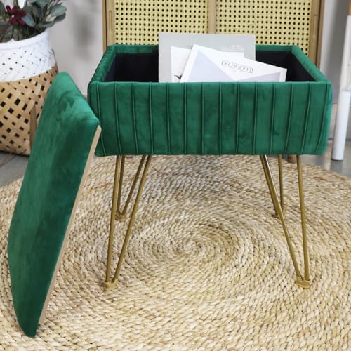 White Velvet Vanity Stool with Back V172