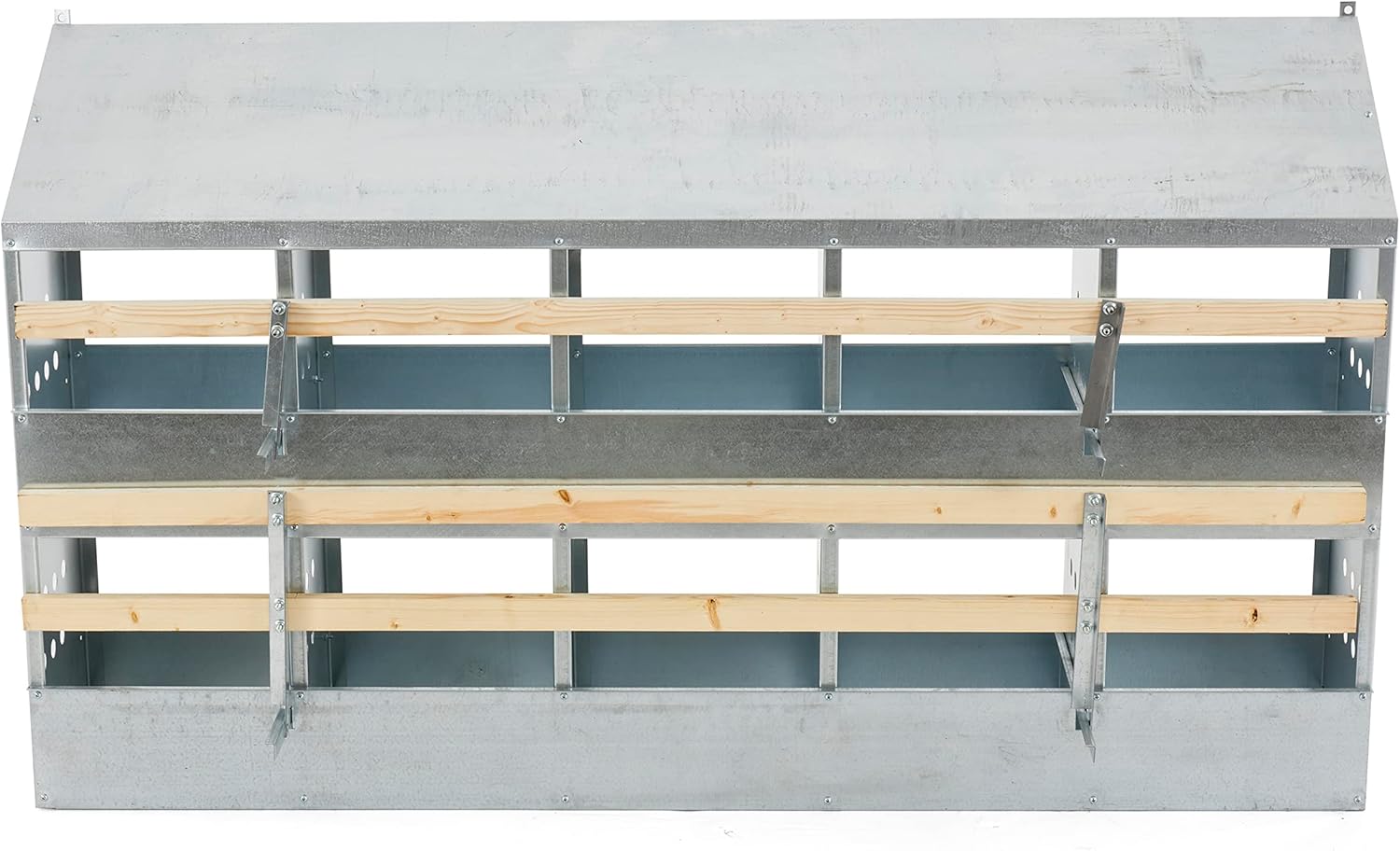 Galvanized Steel 10 Hole 50 Bird Chicken Brooding Box (4 Pack) N9029