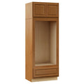 Medium Oak Double Oven Kitchen Cabinet B807