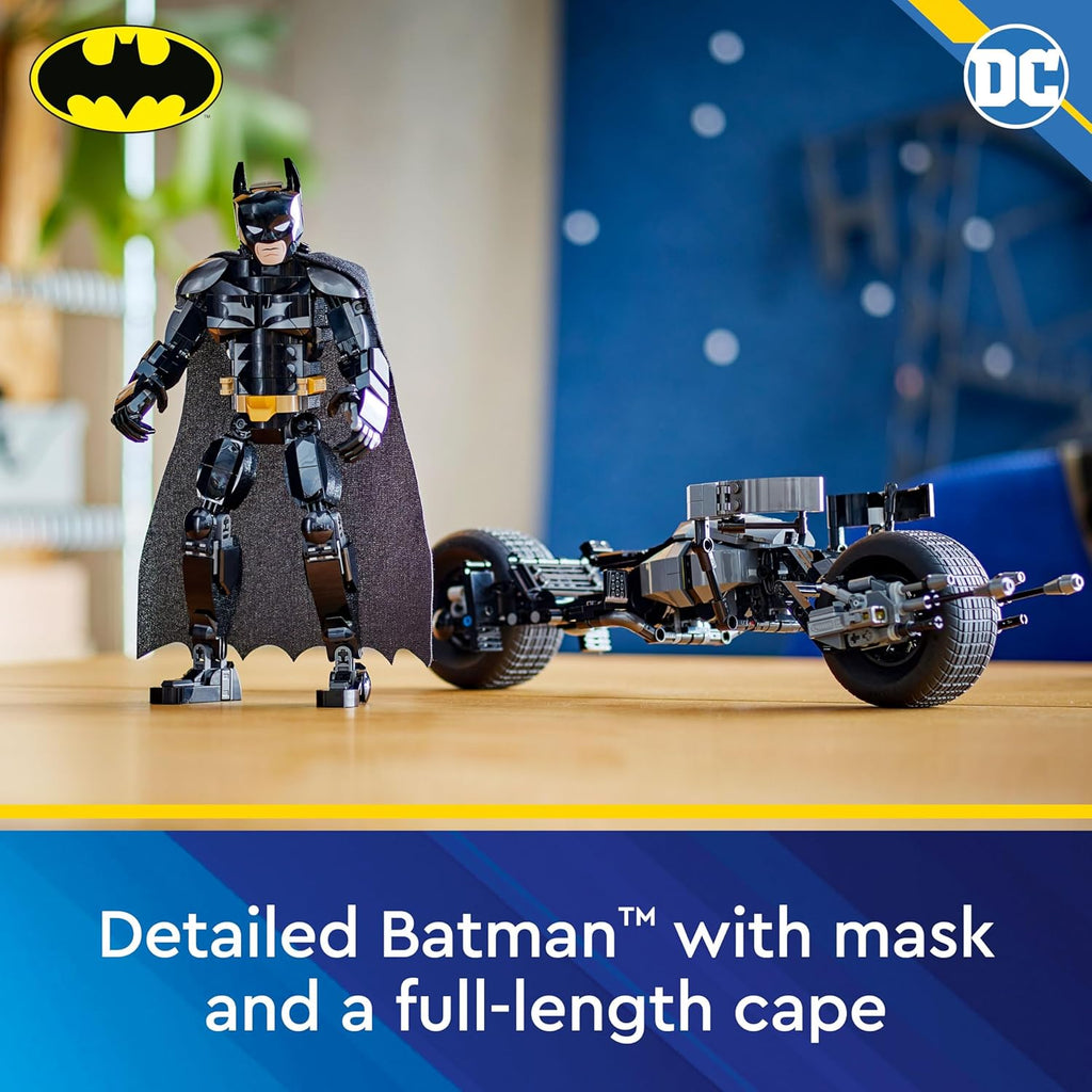 Batman Figure and Motorcycle Bat-Pod Toy for Kids 12+ Years Old Adventure Set B20858