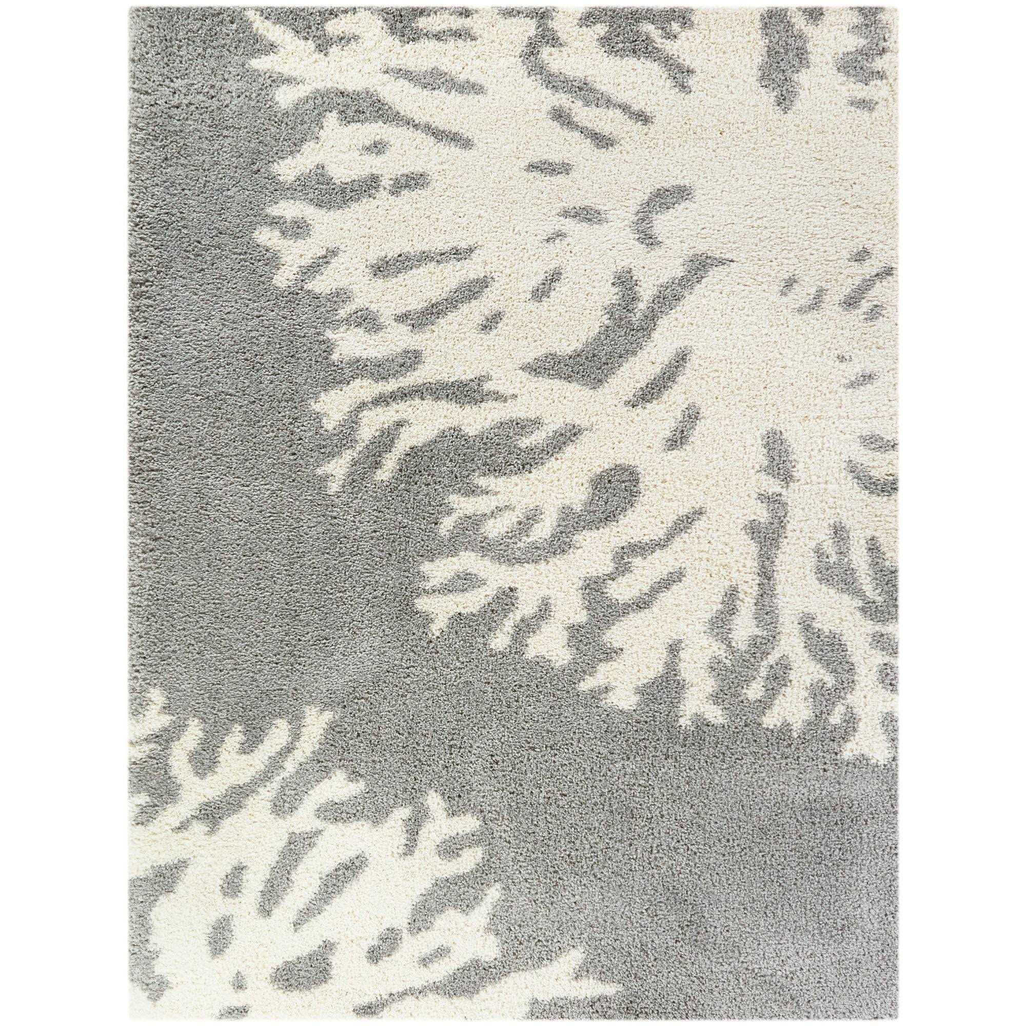 Teal Blue 5 ft. x 7 ft. Shag Area Rug F5945