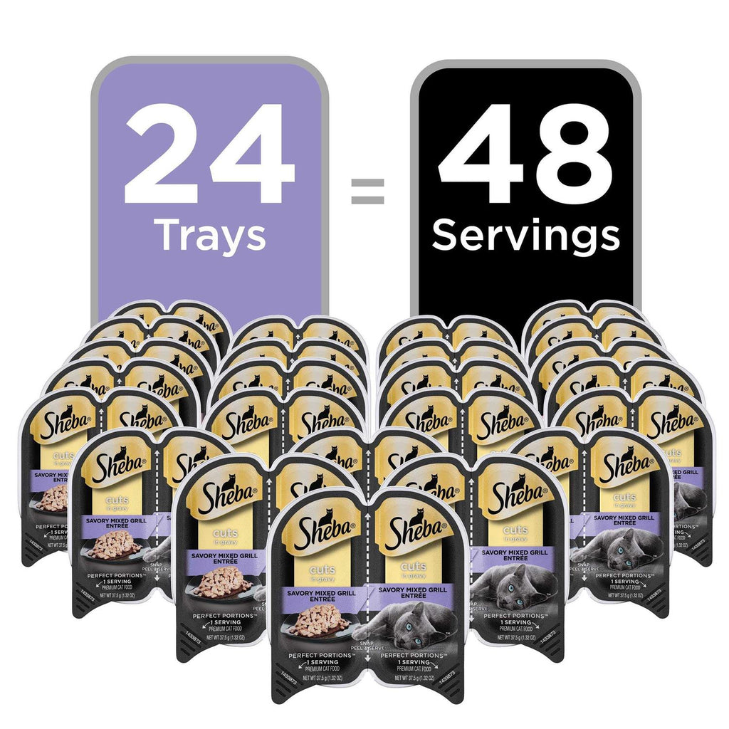 Wet Cat Food Cuts in Gravy Savory Mixed Grill Entree A327835