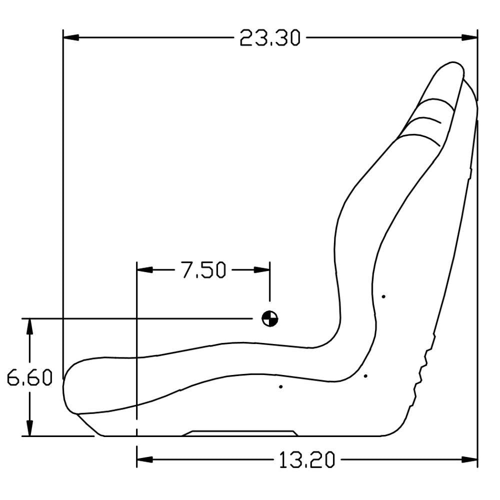 Yellow Seat for Compact Tractor W4299