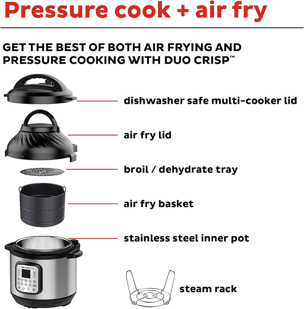 11-in-1 Air Fryer and Pressure Cooker Combo, 8 Quart G3459