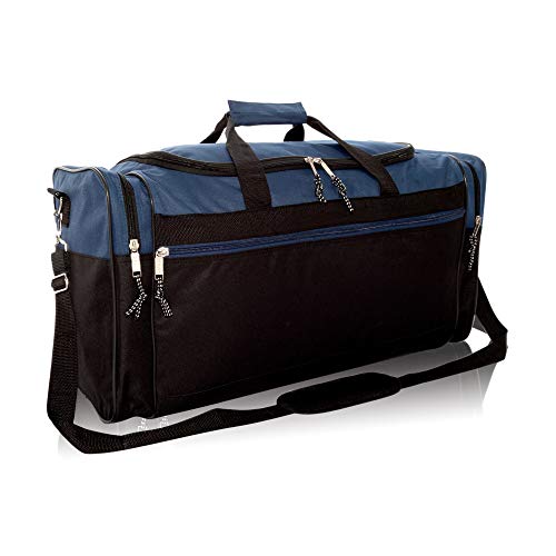 Gray and Black 25" Extra Large Travel Duffle Bag L1906