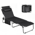 Silver Greige Portable Folding Camping Cot with Carry Bag M514