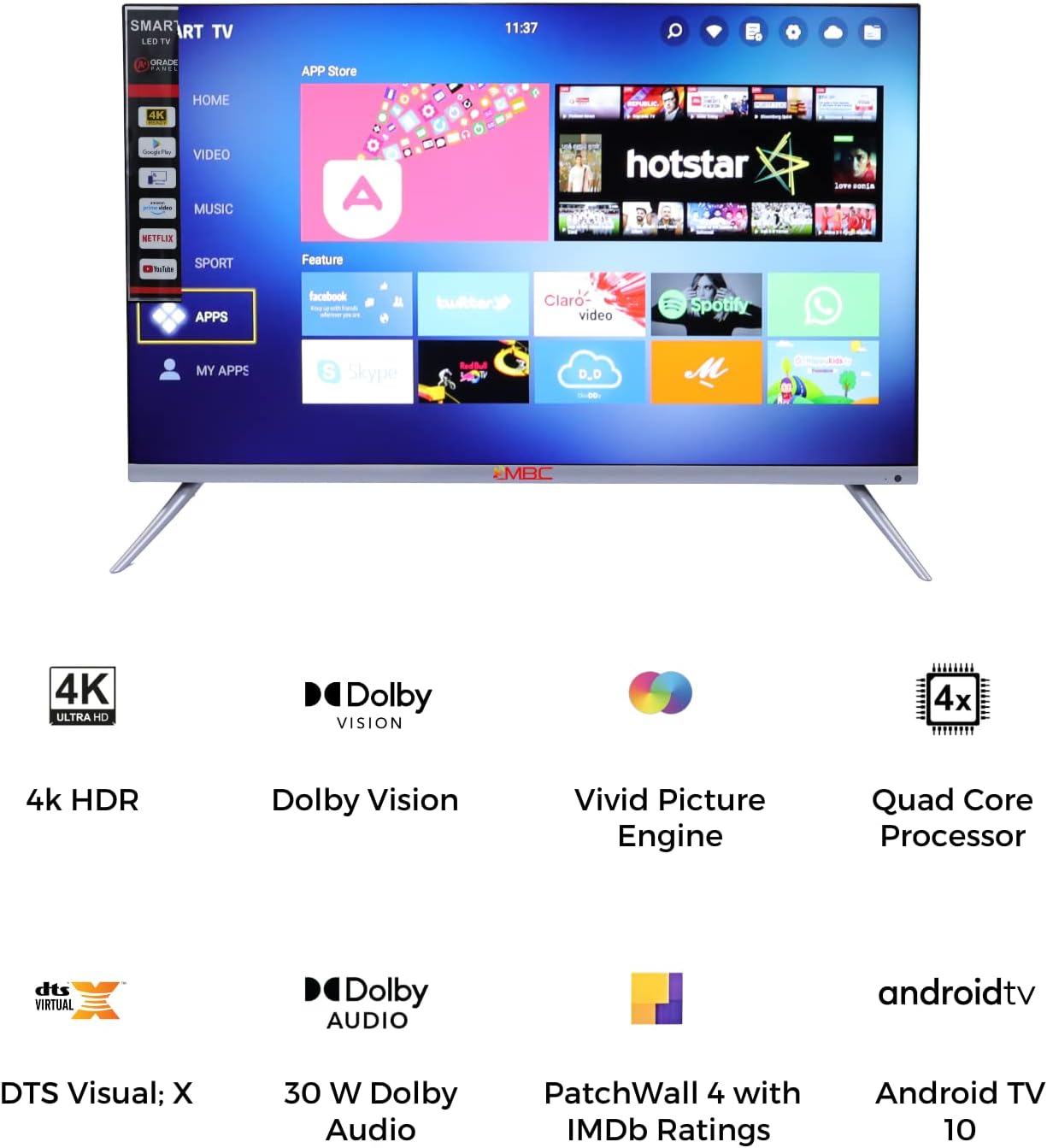 55 inches HD Smart LED TV B230077