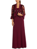 Petites Lace 2PC Evening Dress A328876