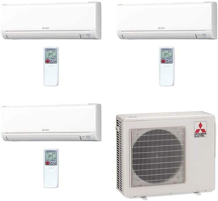 24,000BTU Multi-Split Heat Pump Outdoor Unit with 3 Wall Mount Air Conditioner U819388
