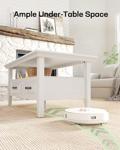 Natural Oak Lift Top Coffee Table with Storage B342870