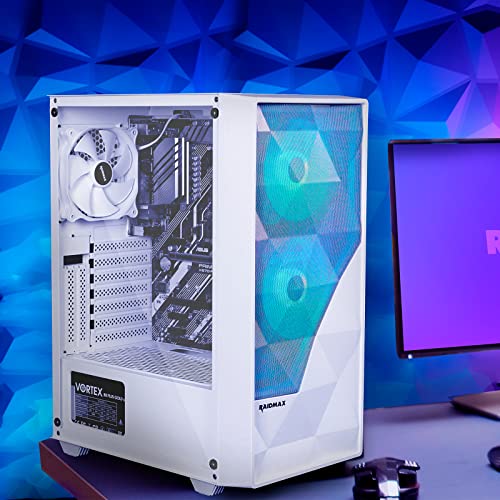ATX Mid-Tower PC Computer Case with Tempered Glass Side Panel E255