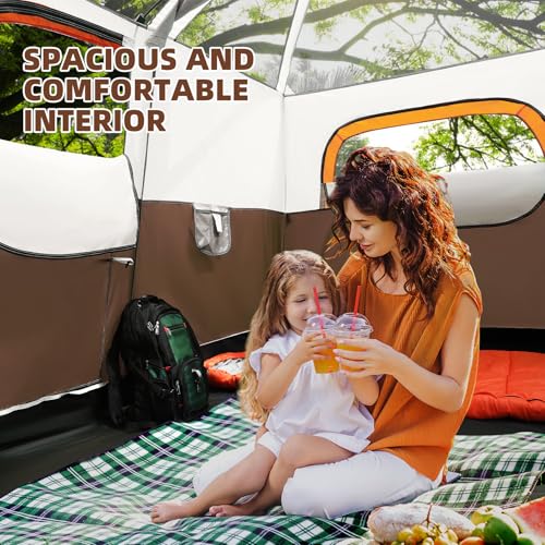 6 Person Waterproof Windproof Pop-Up Tent with Carry Bag A963340