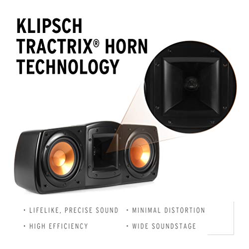 Black Bookshelf Speakers with Center Channel Speaker and Subwoofer Speaker F902