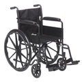 Silver Sport 1 Wheelchair with Full Arms and Swing away Removable Footrest I748