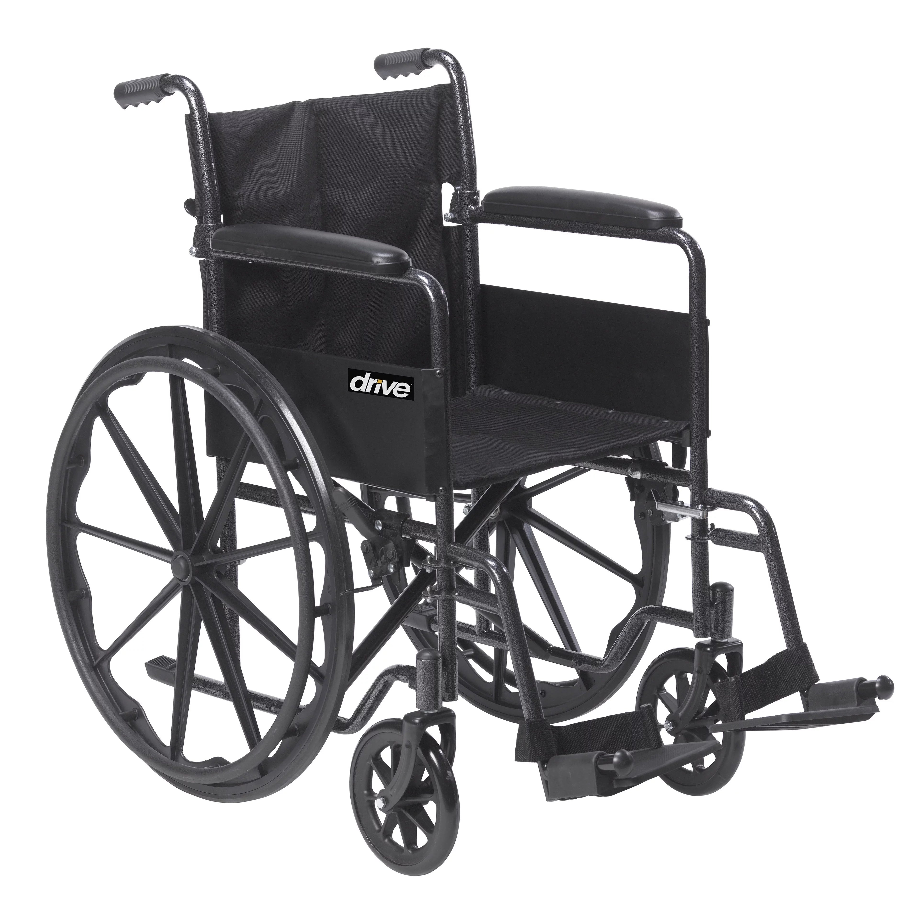 Silver Sport 1 Wheelchair with Full Arms and Swing away Removable Footrest I748