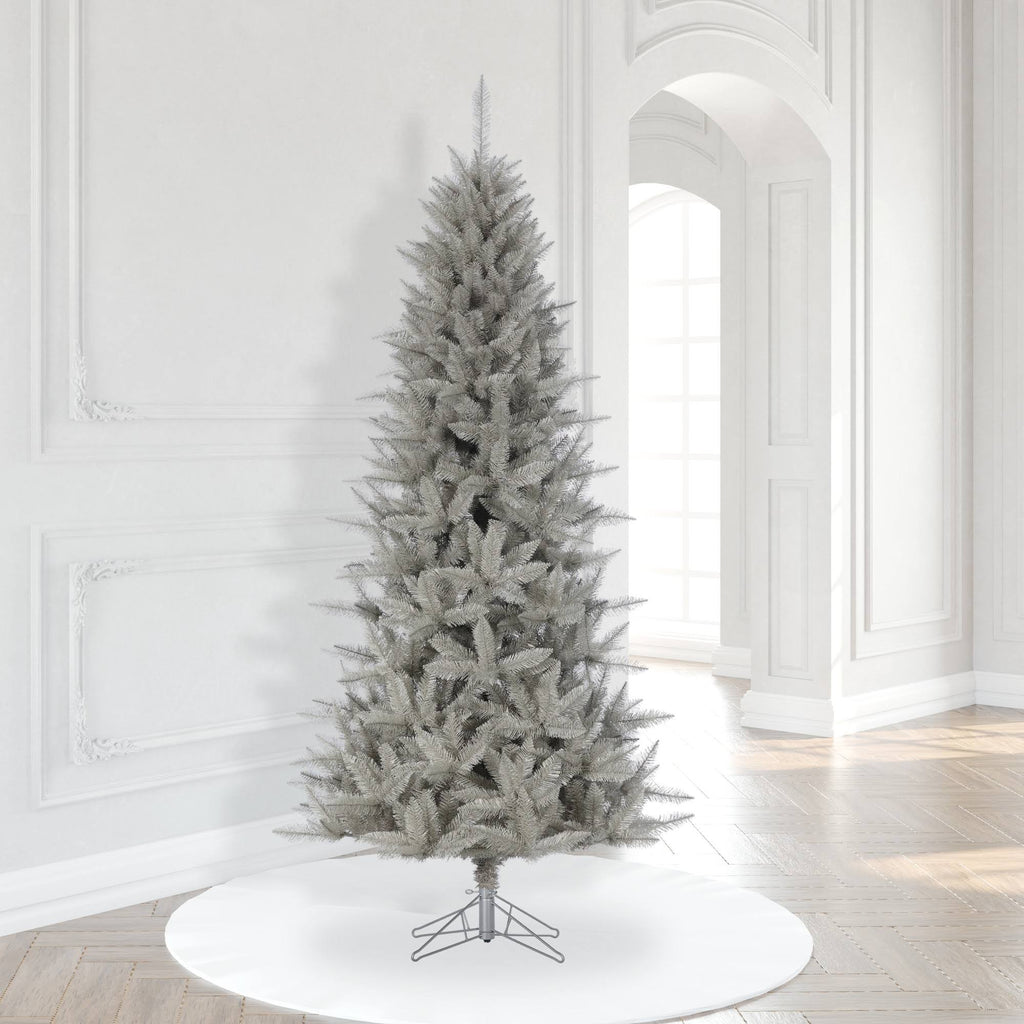 Platinum Fir Artificial Christmas Pencil Tree Z1145