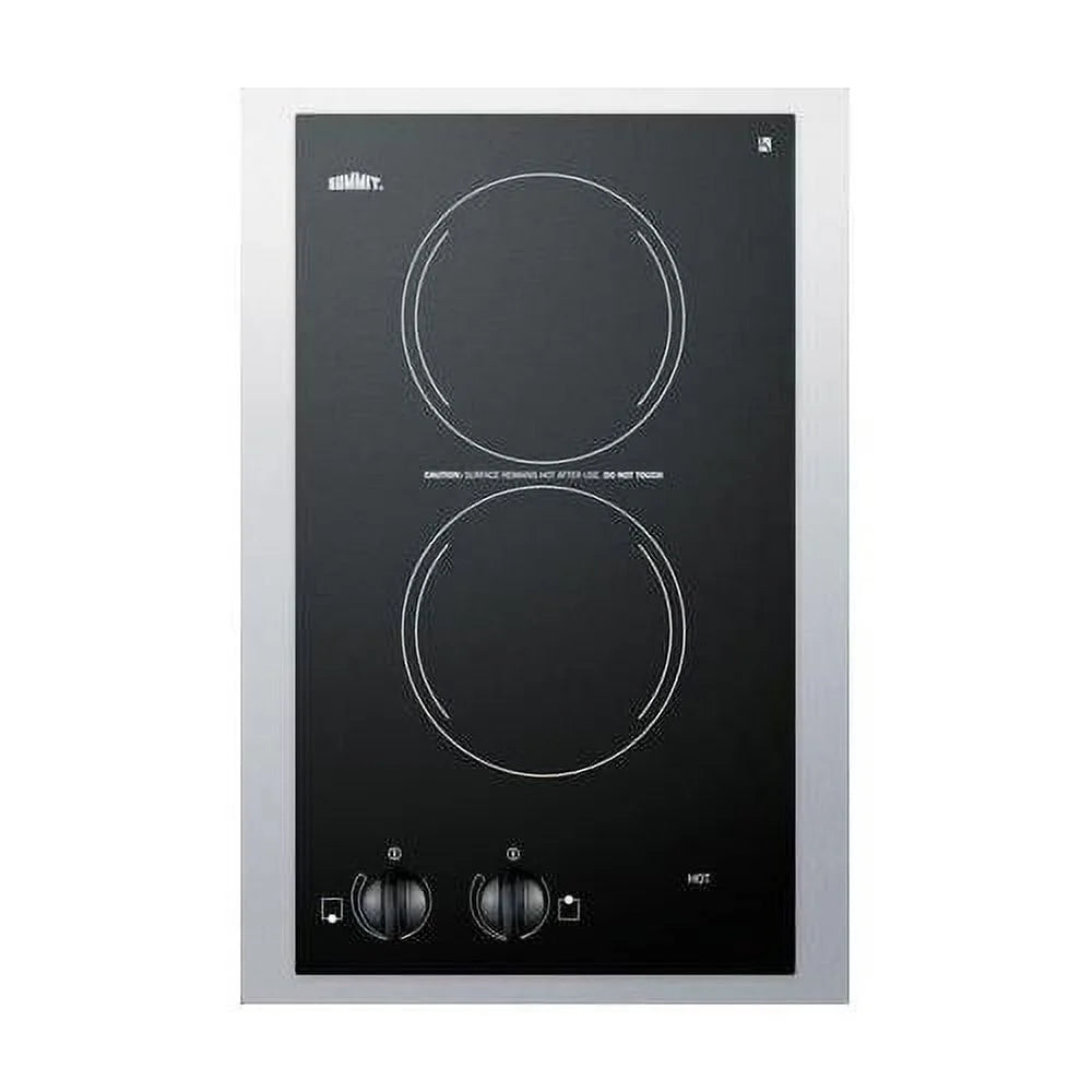 15" Wide 230V 2-Burner Radiant Cooktop O498110