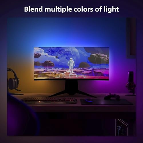 Black Gradient PC LED Lightstrip for 24'' to 27'' Monitors O2247