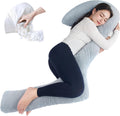Grey Adjustable Shredded Memory Foam Body Pillow K2943